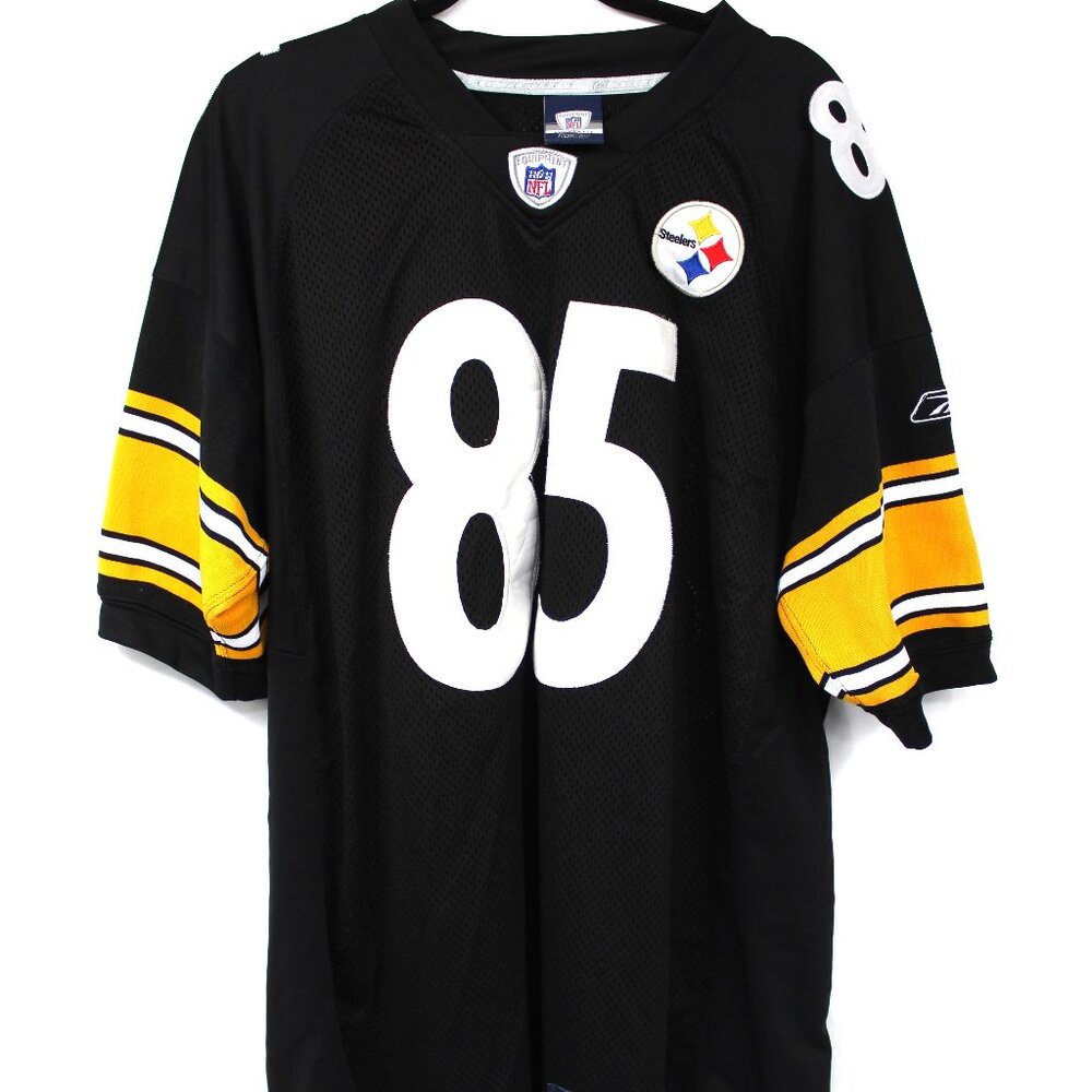 Reebok Pittsburgh Steelers Nate Washington Jersey Mens Sz 54 Black Mesh Football - Picture 1 of 6